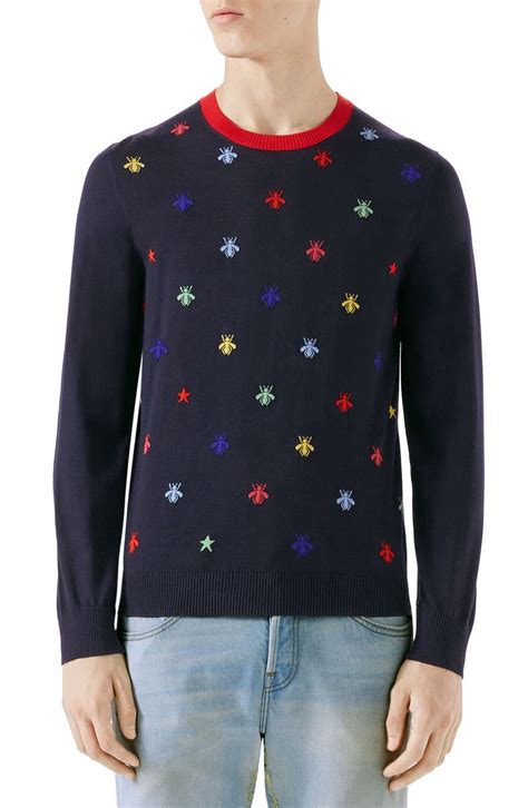 gucci band replica sweatert|gucci bee embroidered sweater.